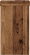 vidaXL - Plantenstandaards - 2 - st - 10x10x18 - cm - bewerkt - hout - oud - houtkleurig