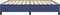 vidaXL - Bedframe - zonder - matras - stof - blauw - 200x200 - cm