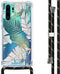 iMoshion Hoesje Geschikt voor Huawei P30 Pro Hoesje Met Koord - iMoshion Design Hoesje met Koord - Goud / Zwart / Transparant / Glamour Botanic