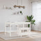 vidaXL - Halbankje - 60x28x45 - cm - massief - grenenhout - wit