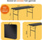 Goliving Inklapbare Tafel - Klaptafel - Weerbestendig - 122 x 60 x 74 cm - Zwart
