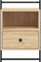 vidaXL - Nachtkastjes - 2 - st - wandgemonteerd - 40x30x61 - cm - hout - sonoma - eiken