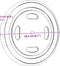 vidaXL - Ligbed - Reservewielen - 2 - stuks - 20.5 - cm - Massief - Acaciahout