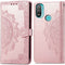 iMoshion Hoesje Geschikt voor Motorola Moto E20 Hoesje Met Pasjeshouder - iMoshion Mandala Bookcase - Rosé Goud