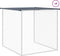 vidaXL - Kippenhok - met - dak - 1003x98x90 - cm - gegalvaniseerd - staal - antraciet