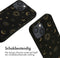 iMoshion Hoesje Geschikt voor iPhone 13 Mini Hoesje Met Koord - iMoshion Siliconen design hoesje met koord - Zwart / Sky Black