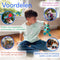 Clixo Crew - Magnetisch speelgoed - Flexibele onderdelen met spinner accessoires - Blauw/groen (30 stuks)