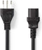 Nedis CEGP11300BK20 - Stroomkabel - Italiaanse connector 200cm - Zwart