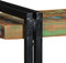 vidaXL - Wandschap - massief - gerecycled - hout - meerkleurig