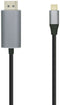 Aisens A109-0395 - DisplayPort naar USB Type-C Kabel - 1,8 m - Aluminium Zwart