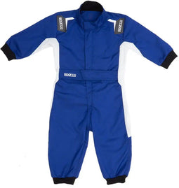 Sparco Baby Onesie Racepak Replica | blauw-wit / 9-12 maanden | Baby One-Piece | 017012AZ0912