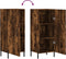 vidaXL - Dressoir - 34,5x34x90 - cm - bewerkt - hout - gerookt - eiken