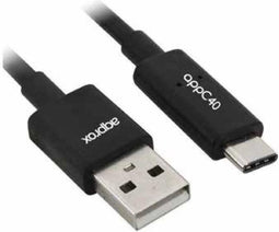 USB 2.0 A to USB C Cable APPROX APPC40 1 m Black