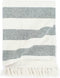 vidaXL - Plaid - streep - 125x150 - cm - katoen - donkergroen