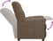 vidaXL Leunstoel stof taupe