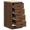 vidaXL - Garagekast - 40x51x85 - cm - massief - grenenhout - bruin - eikenkleurig
