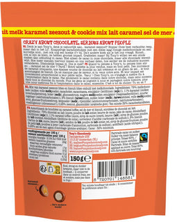 Tony's Chocolonely Lil'Bits Melk Karamel Zeezout Biscuit 150 gr