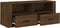 vidaXL - Tv-meubel - 100x35x40 - cm - bewerkt - hout - bruin - eikenkleur