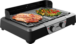 Princess 112254 - BBQ Tafelgrill - 2000W met 2 verwarmingszones - Zwart
