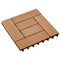 vidaXL - Terrastegels - 30x30 - cm - 1 - m² - HKC - teakkleur - 11 - st