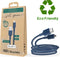 Ecologische Kabel Micro-USB Intensiteit 2.1A 2m Recyclebaar Just Green blauw