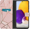 iMoshion Hoesje Geschikt voor Samsung Galaxy A72 Hoesje Met Pasjeshouder - iMoshion Design Softcase Bookcase - Meerkleurig / Pink Graphic