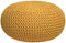 LABEL51 Knitted Poef - Geel - Katoen - L