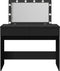 vidaXL - Kaptafel - met - LED-verlichting - 100x40x120 - cm - zwart