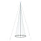 LED Kerstboom met 550 LED Koudwit 160 x 160 x 500 cm Metaal