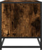 vidaXL - Tv-meubel - 120,5x40x46 - cm - bewerkt - hout - metaal - gerookt - eikenkleur