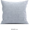Zohome Kussensloop Lino - Kussenhoes van 80x80 cm - 1 stuk - 100% Katoen - Blauw