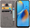 iMoshion Hoesje Geschikt voor Oppo A74 (4G) Hoesje Met Pasjeshouder - iMoshion Mandala Bookcase - Grijs