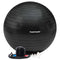Tunturi Anti Burst Fitnessbal 55 cm - Yoga bal - 220 kg gebruikersgewicht - Incl Pomp - Zwart