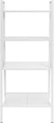 vidaXL - Ladder - boekenkast - 4 - schappen - metaal - wit