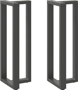 vidaXL - Bartafelpoten - 2 - st - T-vormig - 40x35x(110-111) - cm - staal - antraciet