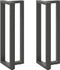 vidaXL - Bartafelpoten - 2 - st - T-vormig - 40x35x(110-111) - cm - staal - antraciet