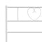 vidaXL - Bedframe - met - hoofdbord - metaal - wit - 150x200 - cm