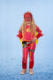 Mega Mindy - Verkleedpak 6-8 jaar met cape - Roze (maat 128)