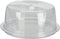 Excellent Houseware Taartstolp/vershouddoos - transparant - kunststof - 34 cm - Taart bewaren/serveren