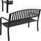 Pro Garden Tuinbank - 127x50x85 cm - Zwart - Metaal
