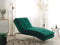 LOIRET - Chaise longue - Smaragdgroen - Symmetrisch - Fluweel