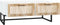 vidaXL - Salontafel - 80x40x35 - cm - bewerkt - hout - en - ijzer - wit