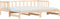 vidaXL - Slaapbank - met - onderschuifbed - 80x200 - cm - massief - grenenhout