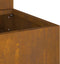 vidaXL - Tuinplanter - 3-Lagen - 90x90x35 - cm - Verweerd - staal