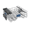 Beko BDSN36451X - Semi-geïntegreerde Vaatwasser - 14 couverts - 42 dB