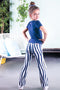 B. Nosy Kids - Meisjes Broek - Flair pants met zebra print - Maat 140