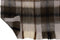 J-Line Plaid ruit - polyester - bruin & grijs & wit - 190 x 136 cm - woonaccessoires