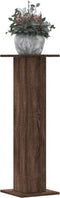 vidaXL - Plantenstandaards - 2 - st - 30x30x95 - cm - bewerkt - hout - bruin - eiken