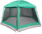 vidaXL - Zwembadtent - uitneembare - buiten- - gaaswanden - 512x458 - cm - zeegroen