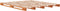 vidaXL - Palletbed - massief - grenenhout - wasbruin - 180x200 - cm